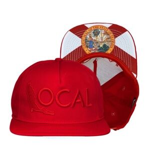 - LOCAL FLORIDA RED FITTED HAT NEW SIZE L/XL UNISEX